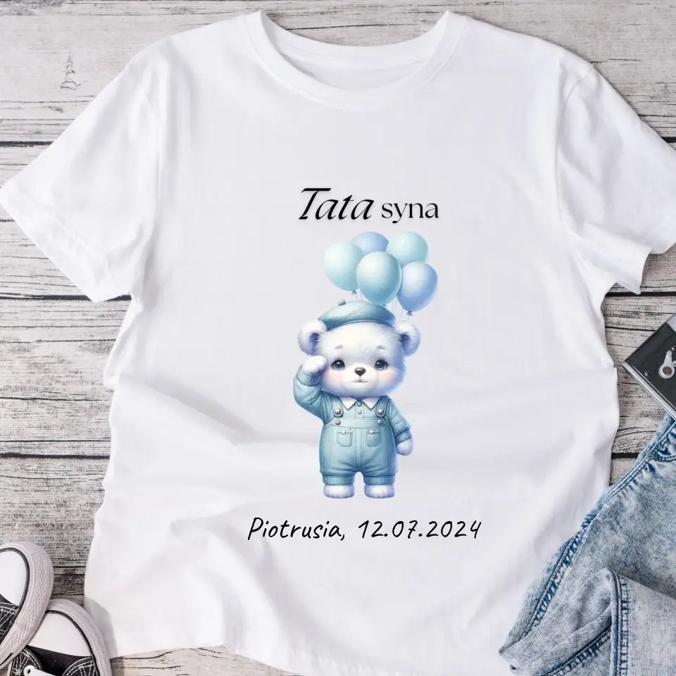 Koszulka personalizowana baby boy - syn/chłopiec #2122 - Tortli