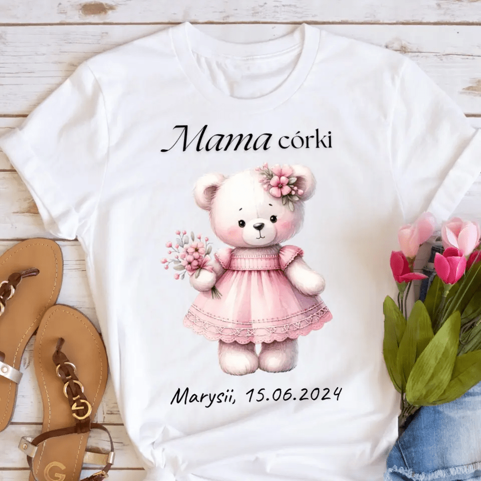 Koszulka personalizowana baby girl - córka/dziewczynka #2127 - Tortli