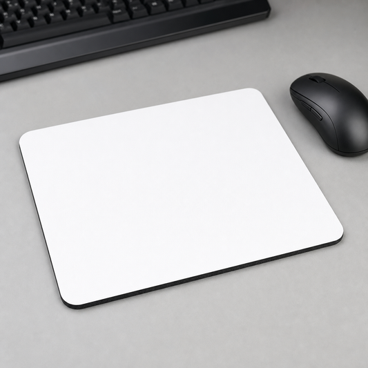 Personalizowana podkładka pod mysz 19,5 × 23,5 cm – biały mockup